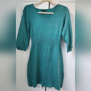 H&M Green Sweater Mini Dress